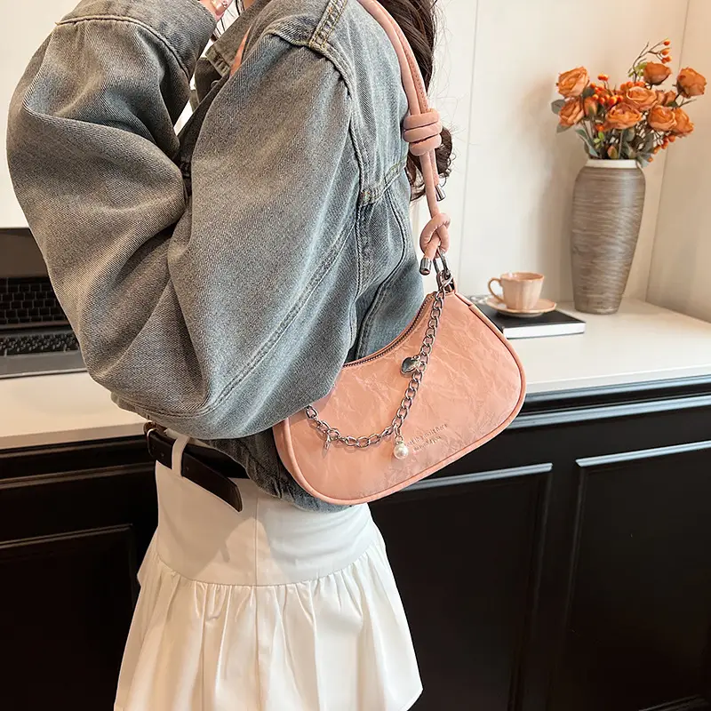 Pink Korean Style Shoulder Crossbody Bag for Girls — feature 20