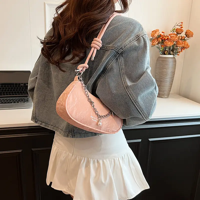 Pink Korean Style Shoulder Crossbody Bag for Girls — feature 21