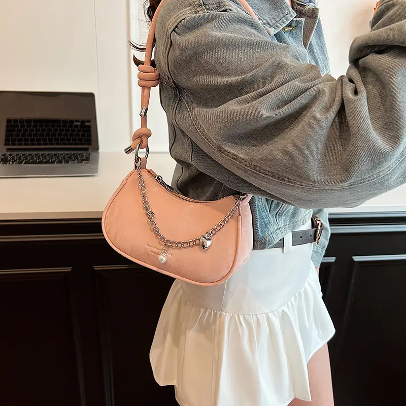Pink Korean Style Shoulder Crossbody Bag for Girls — feature 22