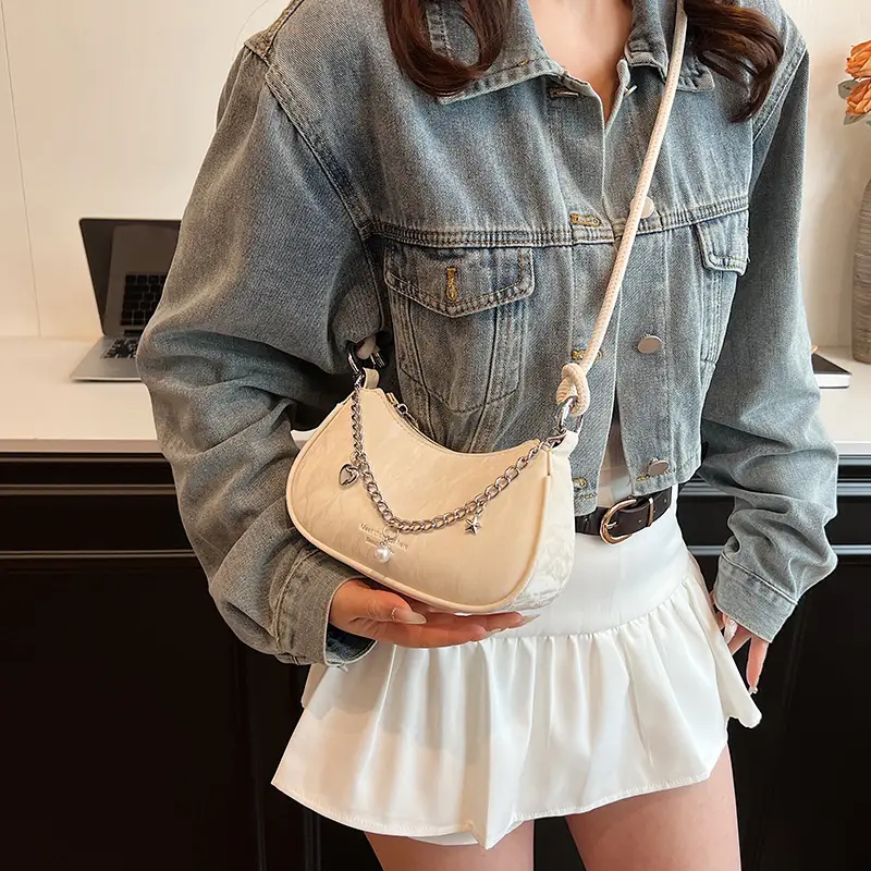 Pink Korean Style Shoulder Crossbody Bag for Girls — feature 34