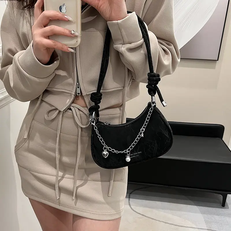 Pink Korean Style Shoulder Crossbody Bag for Girls — feature 36