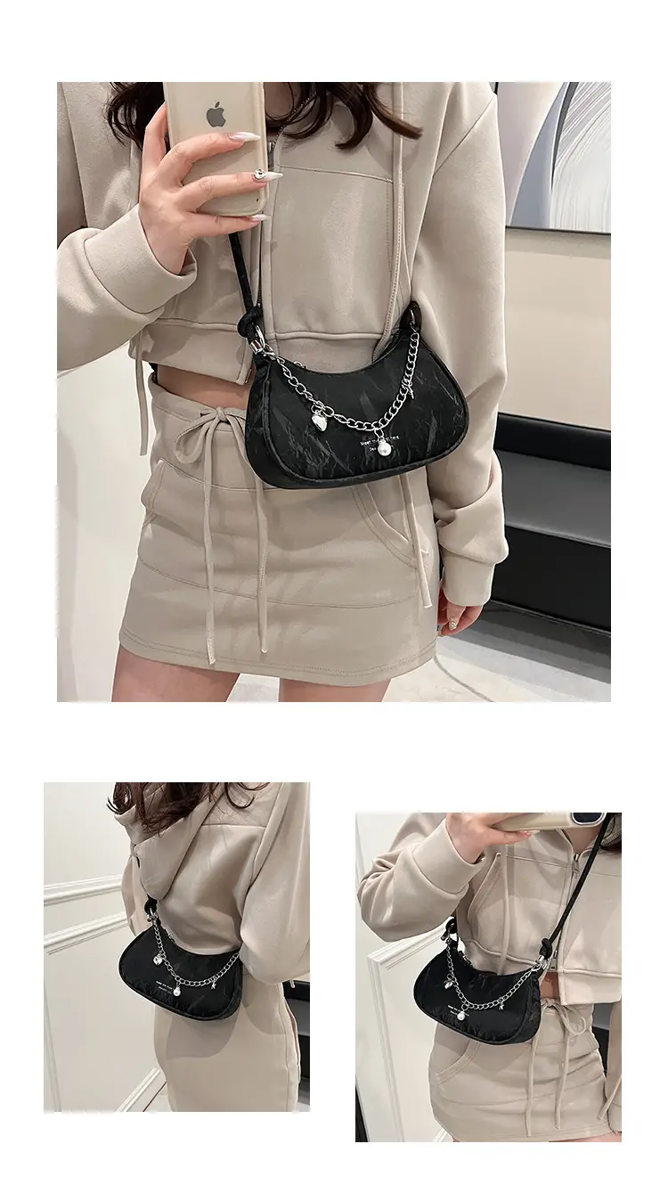 Pink Korean Style Shoulder Crossbody Bag for Girls — feature 5
