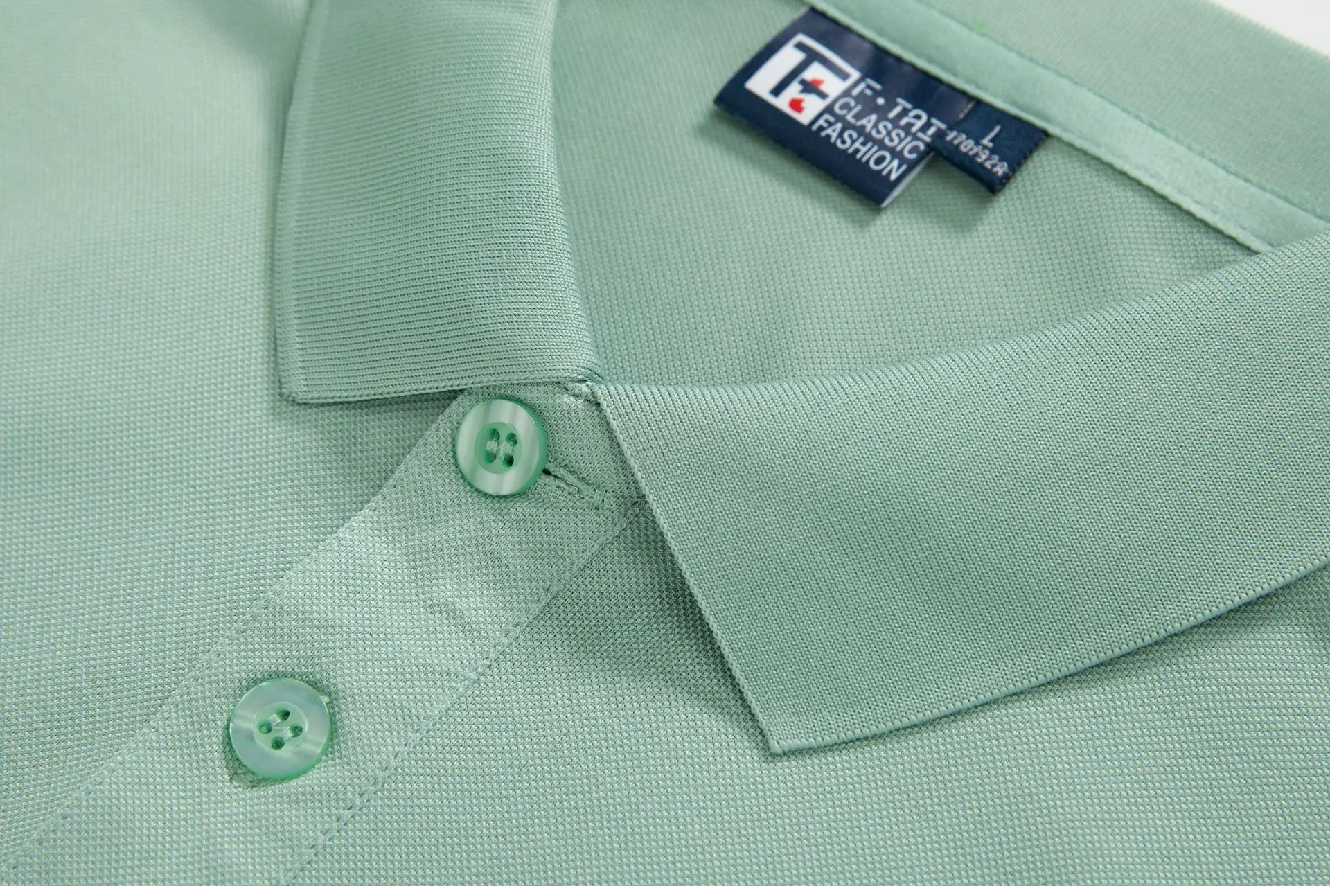 Men Mint Green Polo T-Shirt Business Wear — feature 12