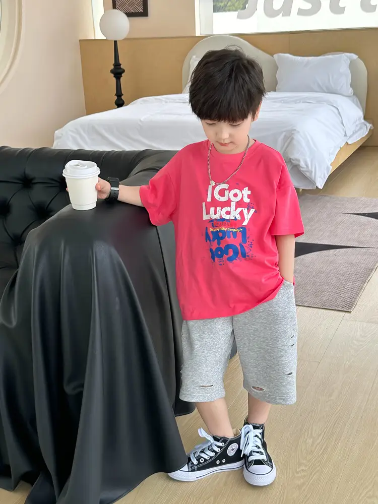 Pink Printed Kids T-Shirt 2025 Small Medium