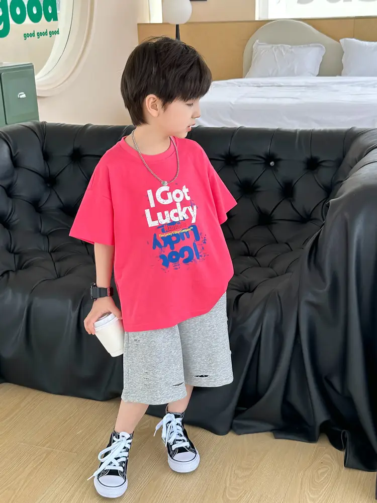 Pink Printed Kids T-Shirt 2025 Small Medium