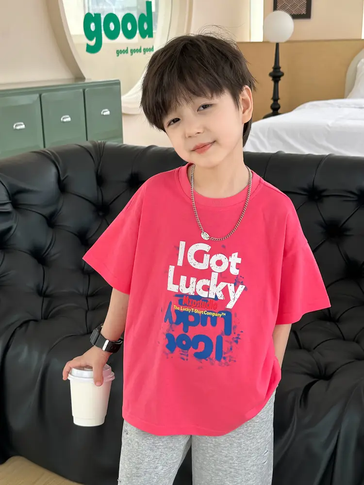 Pink Printed Kids T-Shirt 2025 Small Medium — feature 8