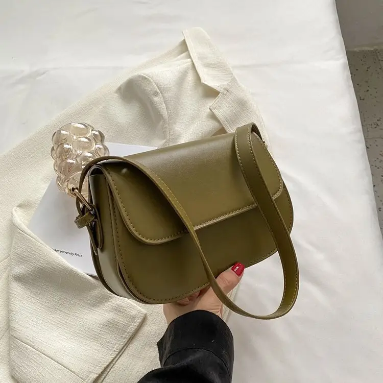 White Crossbody Bag for Women 2026 Retro Style - Image 3