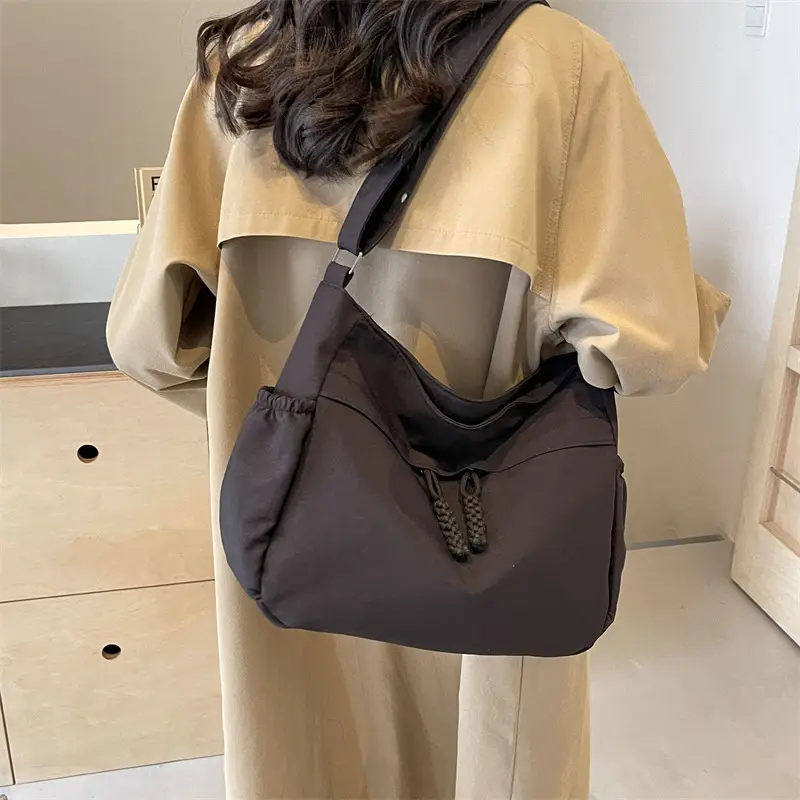 Women's Large Capacity Shoulder Crossbody Bag Beige - Image 5