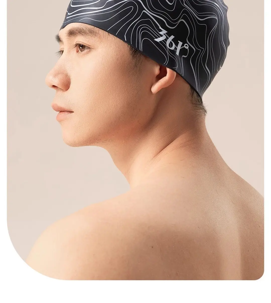 361 ° Swimming Cap Swimming Cap Men's New Silicone Swimming Cap Swimming Good List Adult Swimming Cap Women's Head — feature 3