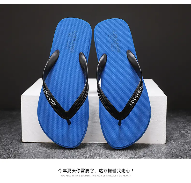 Men's Korean Style Clip Sandals Black PVC Summer โ feature 20