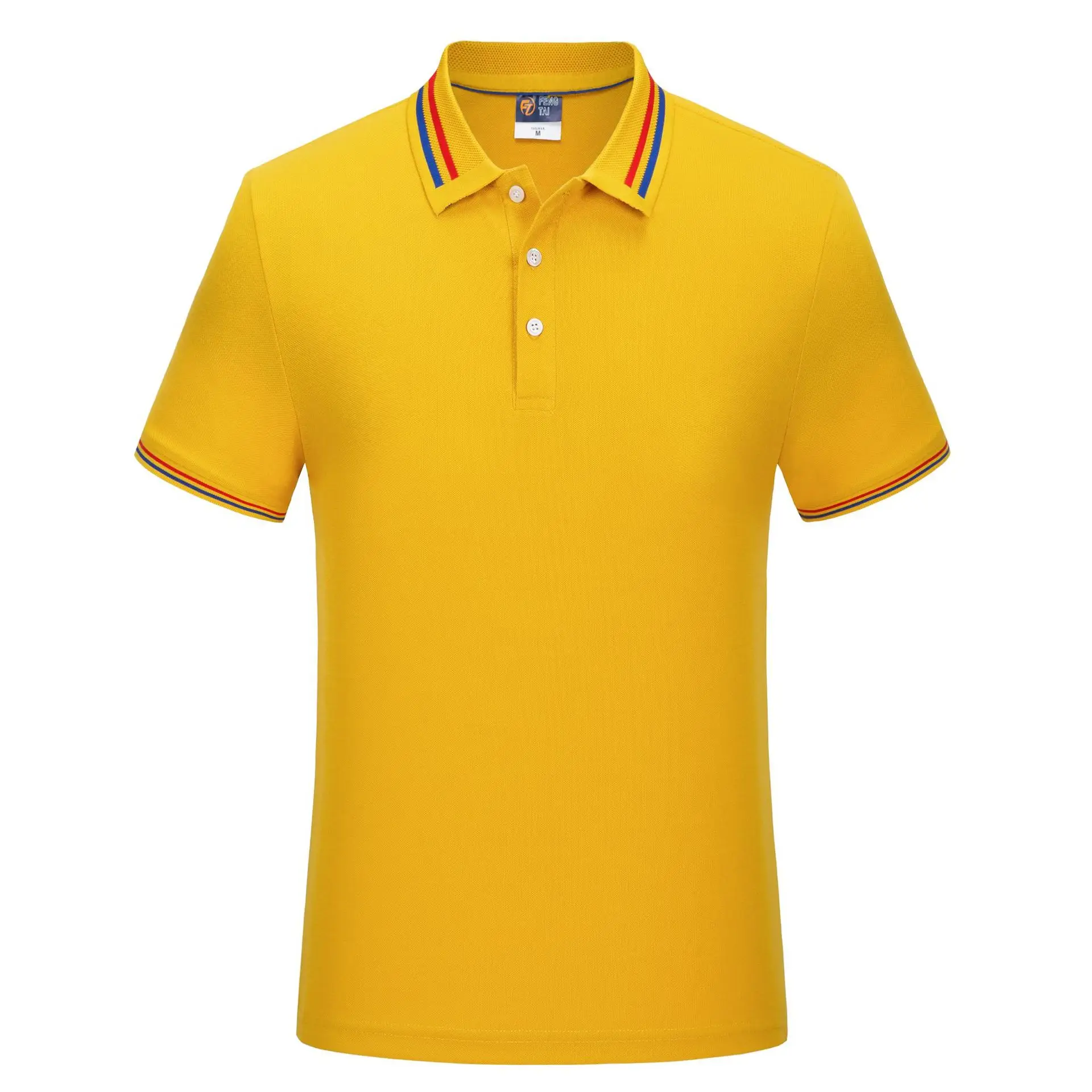 Men's Navy Blue Pure Cotton Polo Shirt Short Sleeve - Image 9