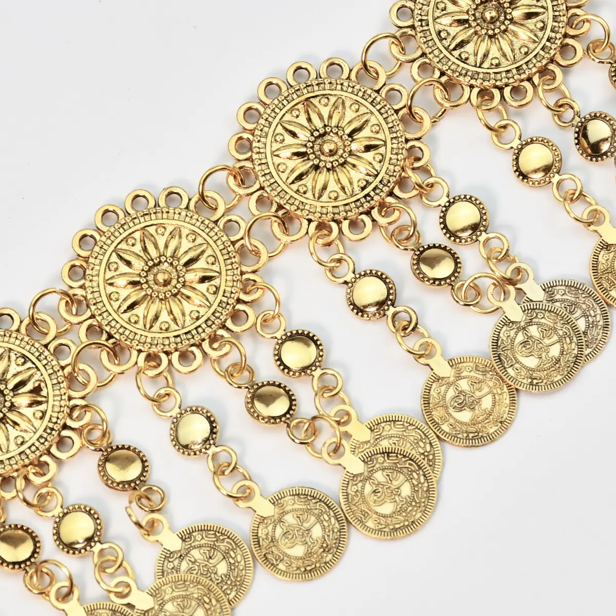 Gold Tassel Waist Chain for Women Ethnic Bohemian Slimming Belt — feature 4