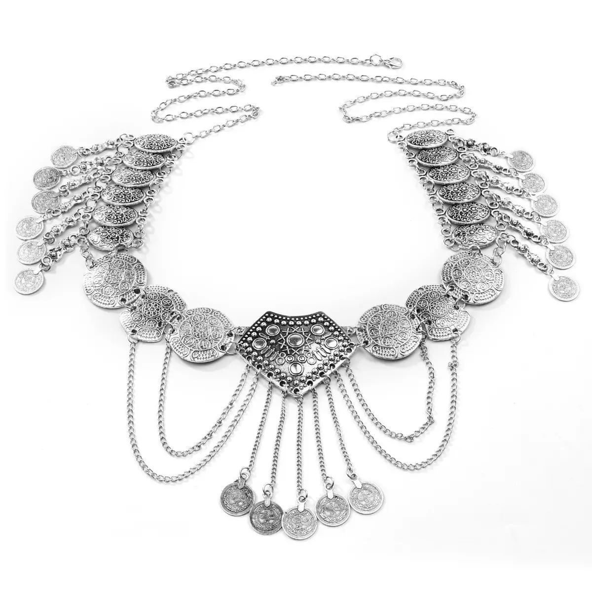 Gold Tassel Waist Chain for Women Ethnic Bohemian Slimming Belt — feature 9