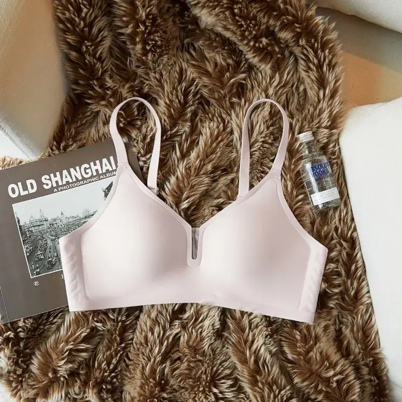 Thin Soft Push-Up Jelly Strip Non-Rims Bra - Image 2