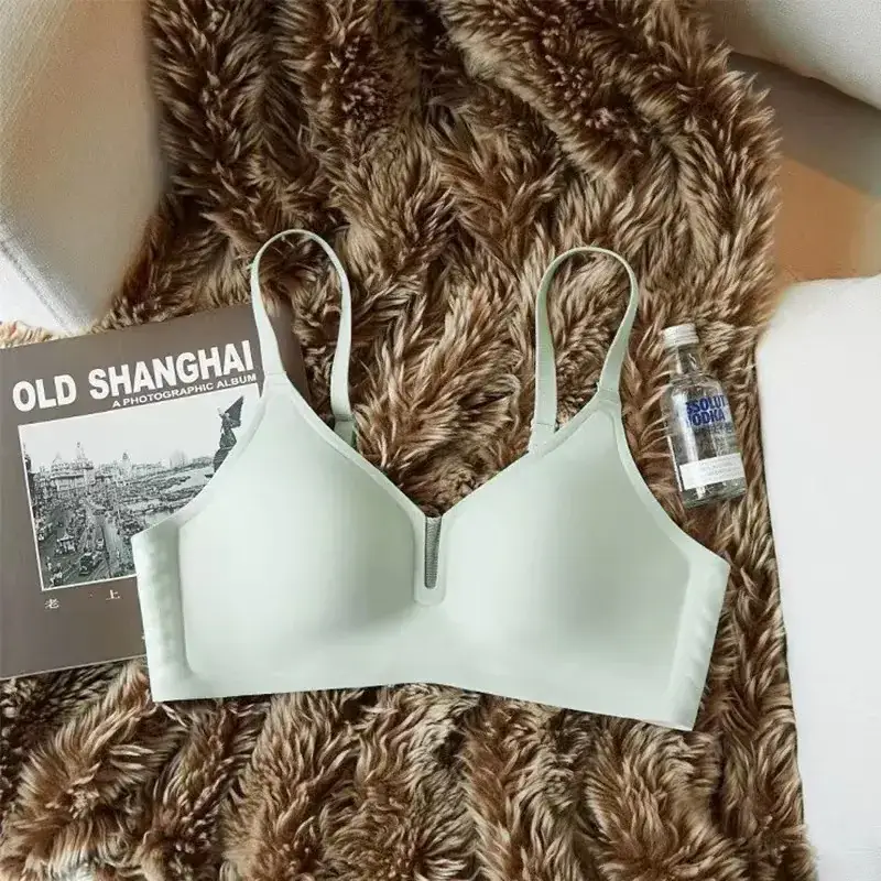 Thin Soft Push-Up Jelly Strip Non-Rims Bra - Image 5