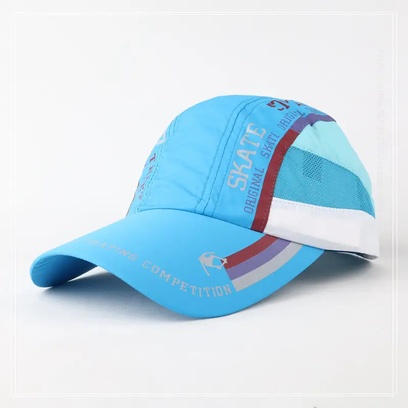 Women Blue Mesh Sun Hat Summer Outdoor Use - Image 9