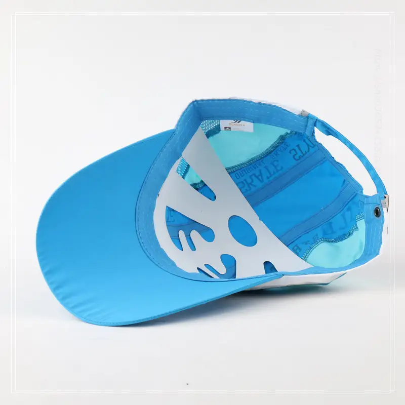 Women Blue Mesh Sun Hat Summer Outdoor Use — feature 10