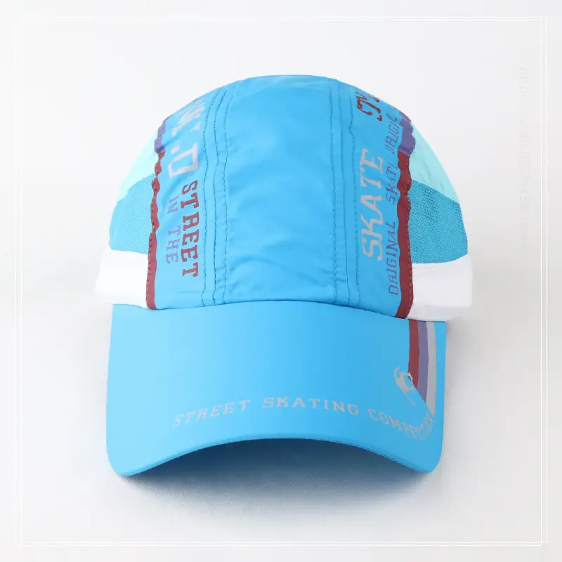Women Blue Mesh Sun Hat Summer Outdoor Use — feature 11