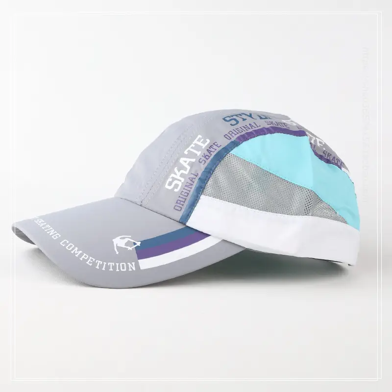 Women Blue Mesh Sun Hat Summer Outdoor Use — feature 13