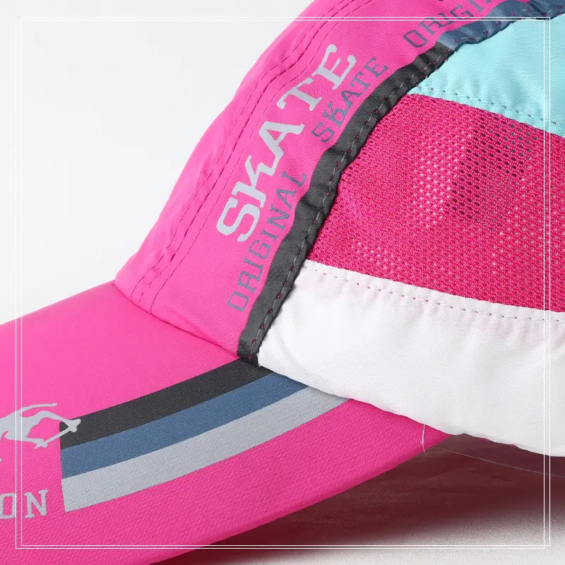 Women Blue Mesh Sun Hat Summer Outdoor Use — feature 16