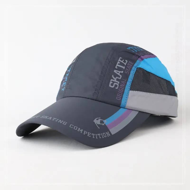 Women Blue Mesh Sun Hat Summer Outdoor Use — feature 5