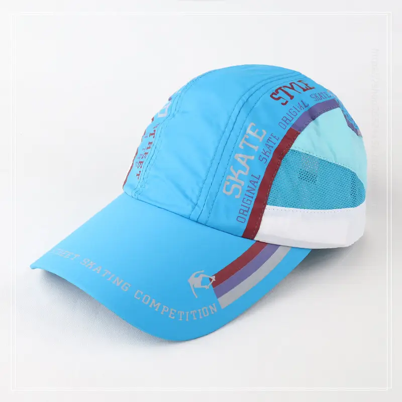 Women Blue Mesh Sun Hat Summer Outdoor Use — feature 8