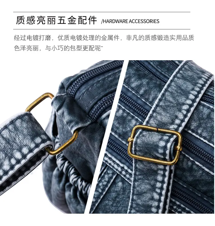 Black Washable Leather Crossbody Bag for Women — feature 16