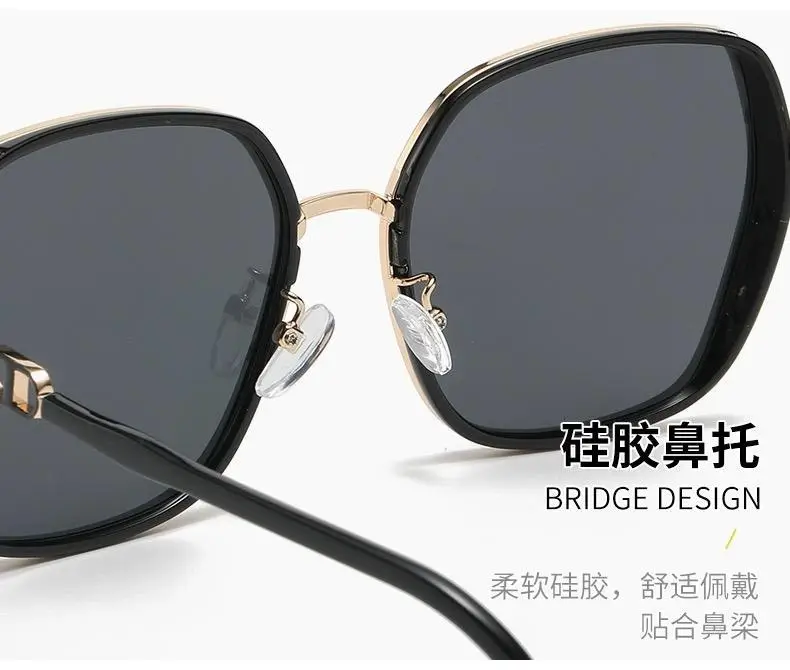 Fashionable Large Frame Sunglasses with UV Protection β feature 9