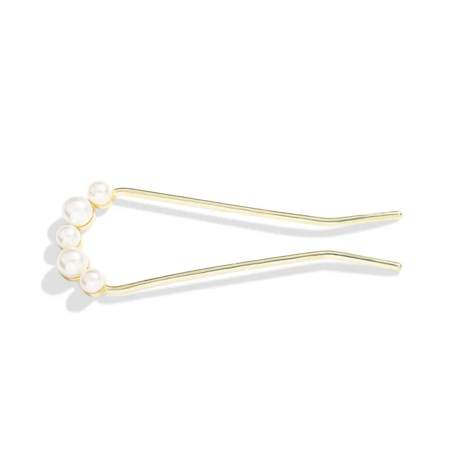 Flower Hairpin with Butterfly & Tassel Design