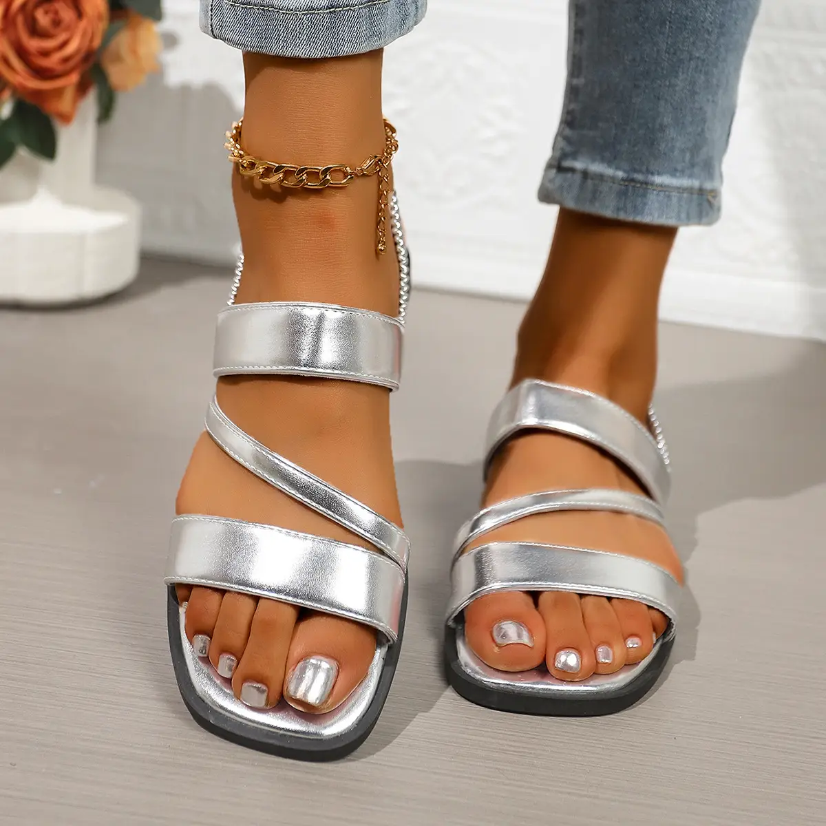 Women Cross-Border Roman Sandals Plus Size 2025 — feature 30