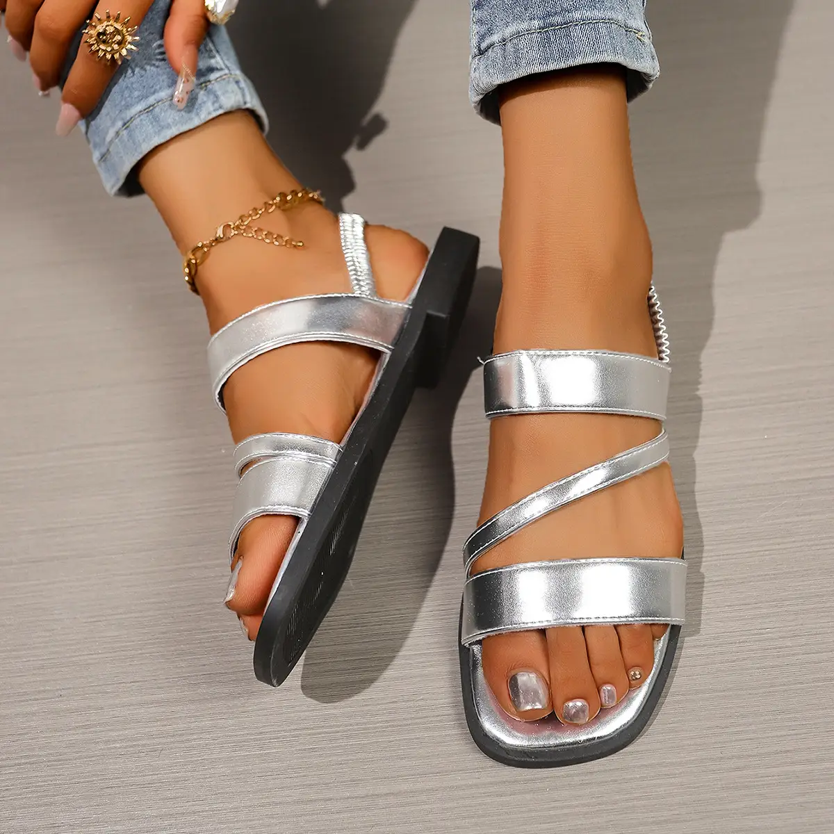 Women Cross-Border Roman Sandals Plus Size 2025 — feature 33