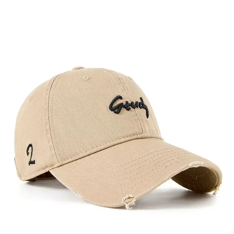 2025 Ripped Washed Black Baseball Cap "Grazey" Logo - Image 6