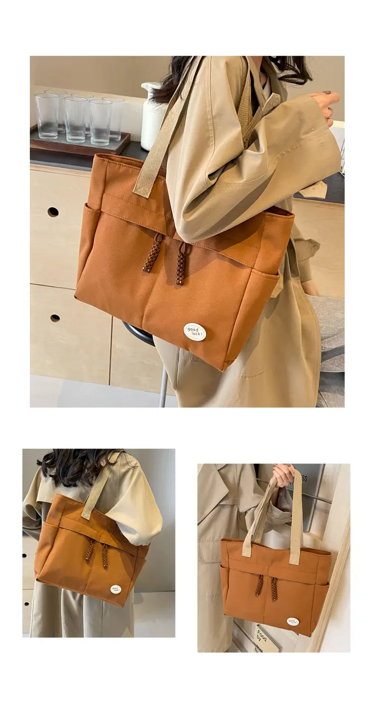 New Large Capacity Nylon Shoulder Bag for Business Travel Durable Ruiying Tote Bag Lightweight Women's Handbag — feature 11