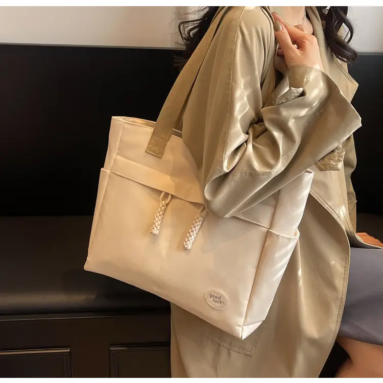 New Large Capacity Nylon Shoulder Bag for Business Travel Durable Ruiying Tote Bag Lightweight Women's Handbag — feature 112