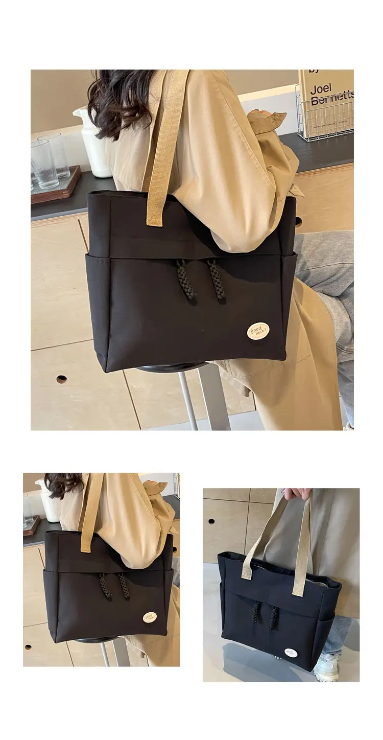 New Large Capacity Nylon Shoulder Bag for Business Travel Durable Ruiying Tote Bag Lightweight Women's Handbag — feature 12