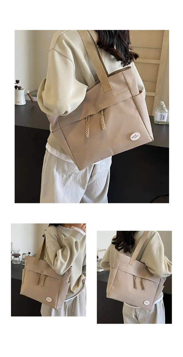 New Large Capacity Nylon Shoulder Bag for Business Travel Durable Ruiying Tote Bag Lightweight Women's Handbag — feature 13