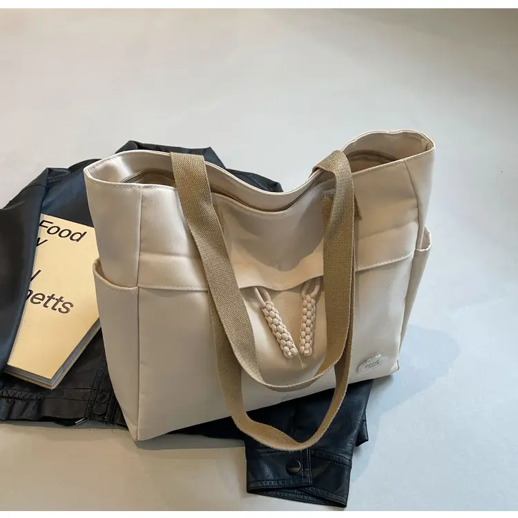 New Large Capacity Nylon Shoulder Bag for Business Travel Durable Ruiying Tote Bag Lightweight Women's Handbag — feature 40