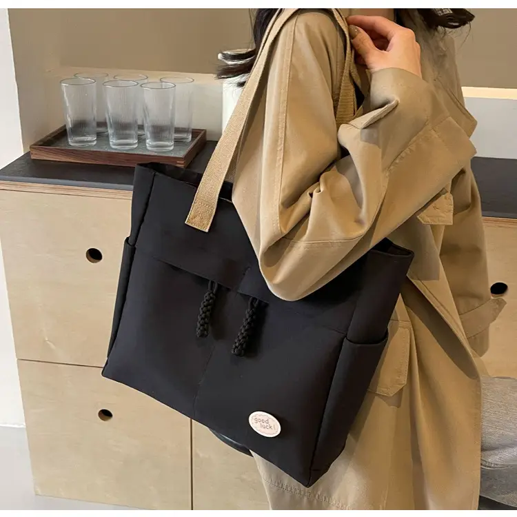 New Large Capacity Nylon Shoulder Bag for Business Travel Durable Ruiying Tote Bag Lightweight Women's Handbag — feature 43