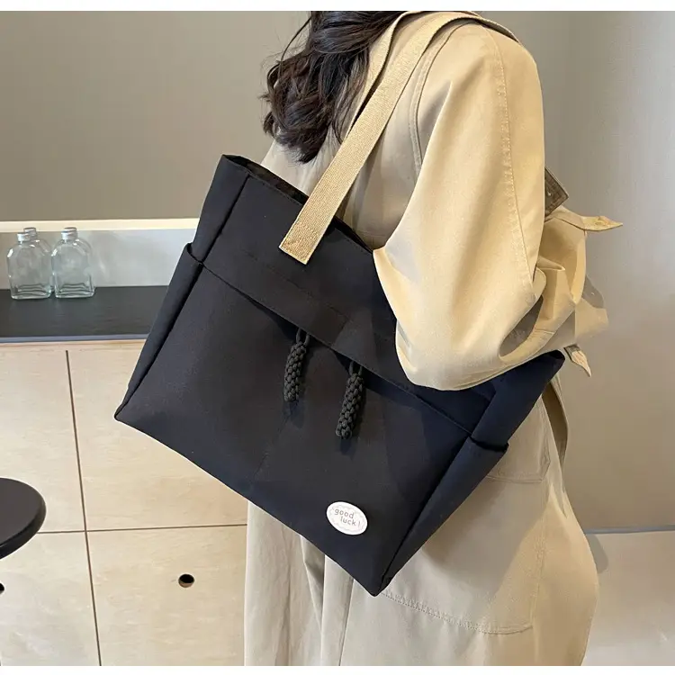 New Large Capacity Nylon Shoulder Bag for Business Travel Durable Ruiying Tote Bag Lightweight Women's Handbag — feature 46