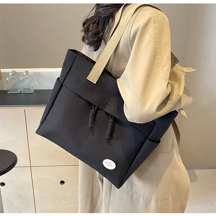 New Large Capacity Nylon Shoulder Bag for Business Travel Durable Ruiying Tote Bag Lightweight Women's Handbag — feature 47