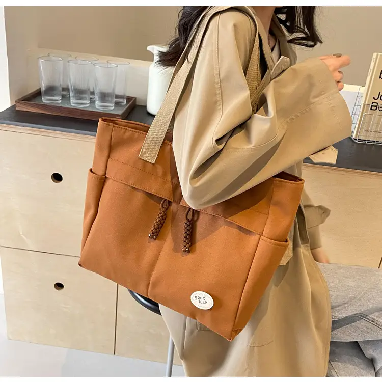 New Large Capacity Nylon Shoulder Bag for Business Travel Durable Ruiying Tote Bag Lightweight Women's Handbag — feature 56