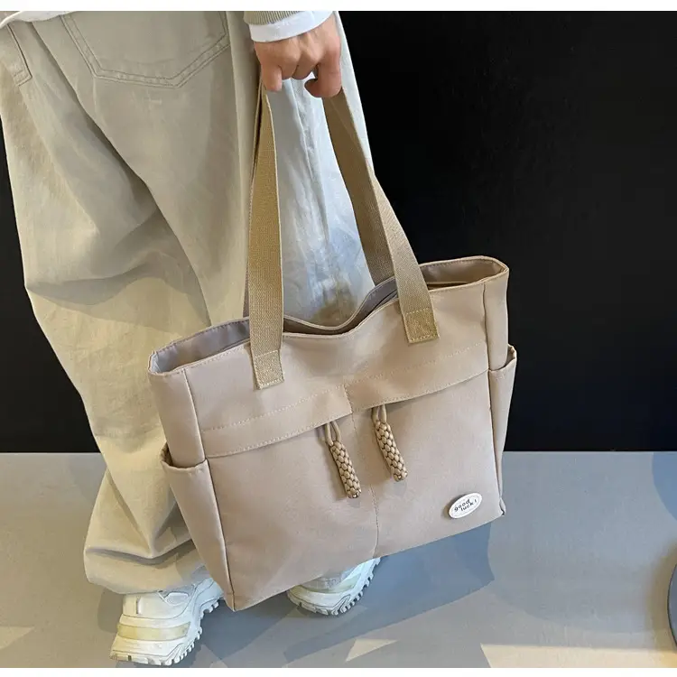 New Large Capacity Nylon Shoulder Bag for Business Travel Durable Ruiying Tote Bag Lightweight Women's Handbag — feature 89