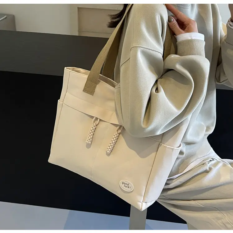 New Large Capacity Nylon Shoulder Bag for Business Travel Durable Ruiying Tote Bag Lightweight Women's Handbag — feature 98