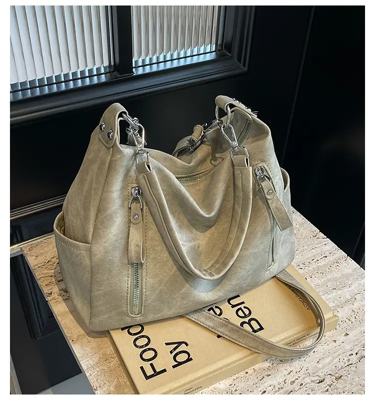Grey Textured Crossbody Bag for Women 2023 — feature 1