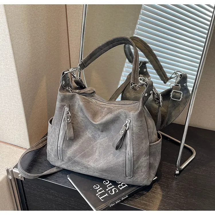 Grey Textured Crossbody Bag for Women 2023 — feature 18