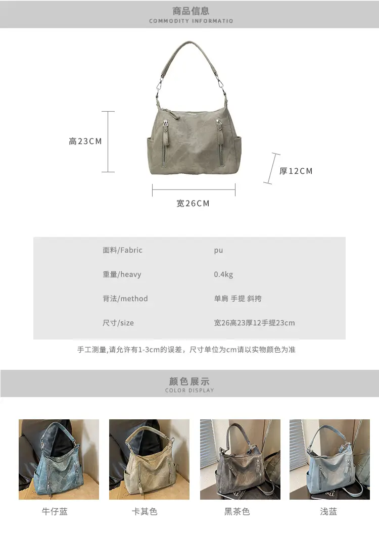 Grey Textured Crossbody Bag for Women 2023 — feature 2
