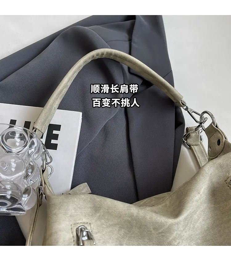 Grey Textured Crossbody Bag for Women 2023 — feature 3