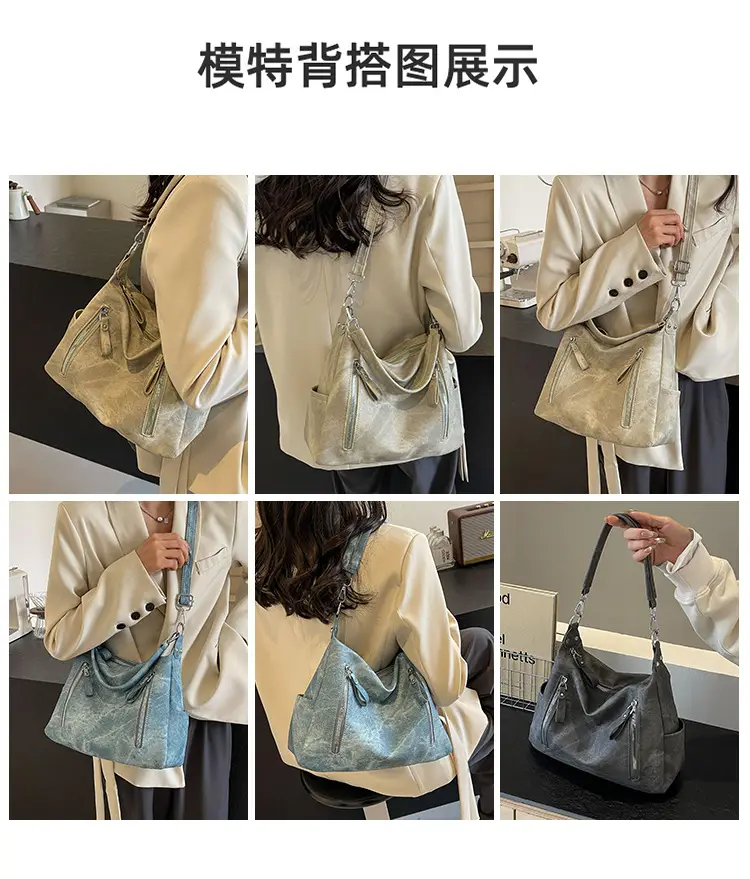 Grey Textured Crossbody Bag for Women 2023 — feature 8