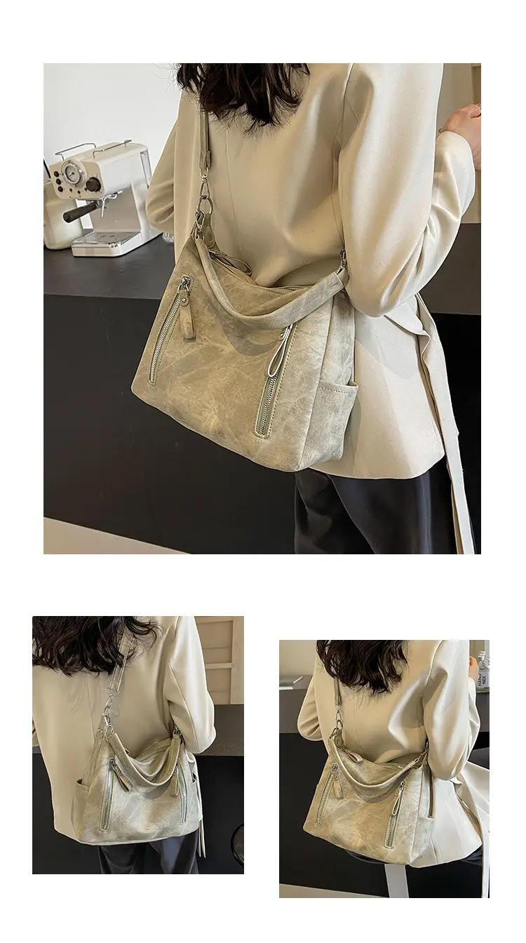 Grey Textured Crossbody Bag for Women 2023 — feature 9