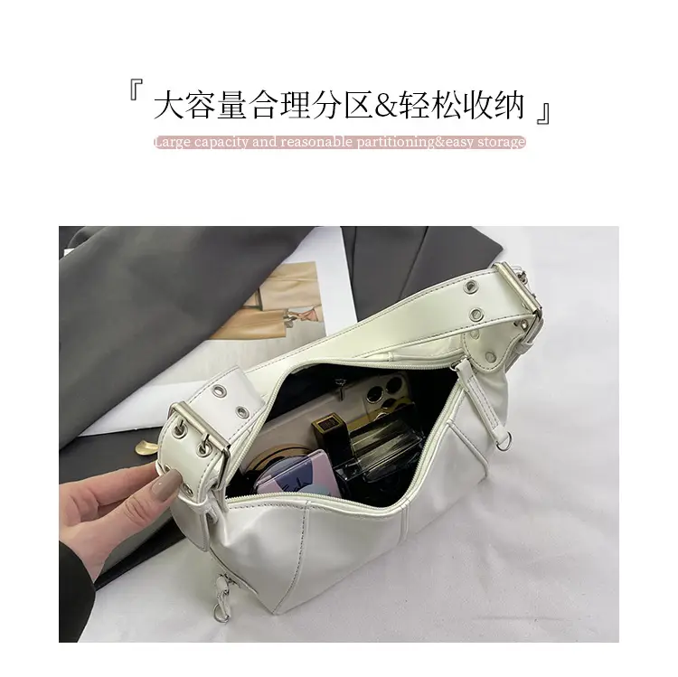Black French Shoulder Bag for Women 2024 Spring — feature 7